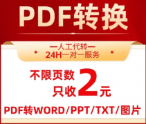 专业提供格式转换、PDF转word、PDF转excel、音频